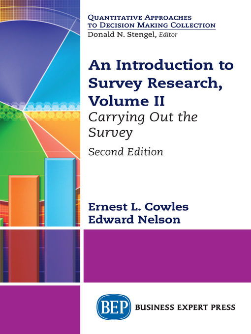 Title details for An Introduction to Survey Research, Volume II by Ernest L. Cowles - Available